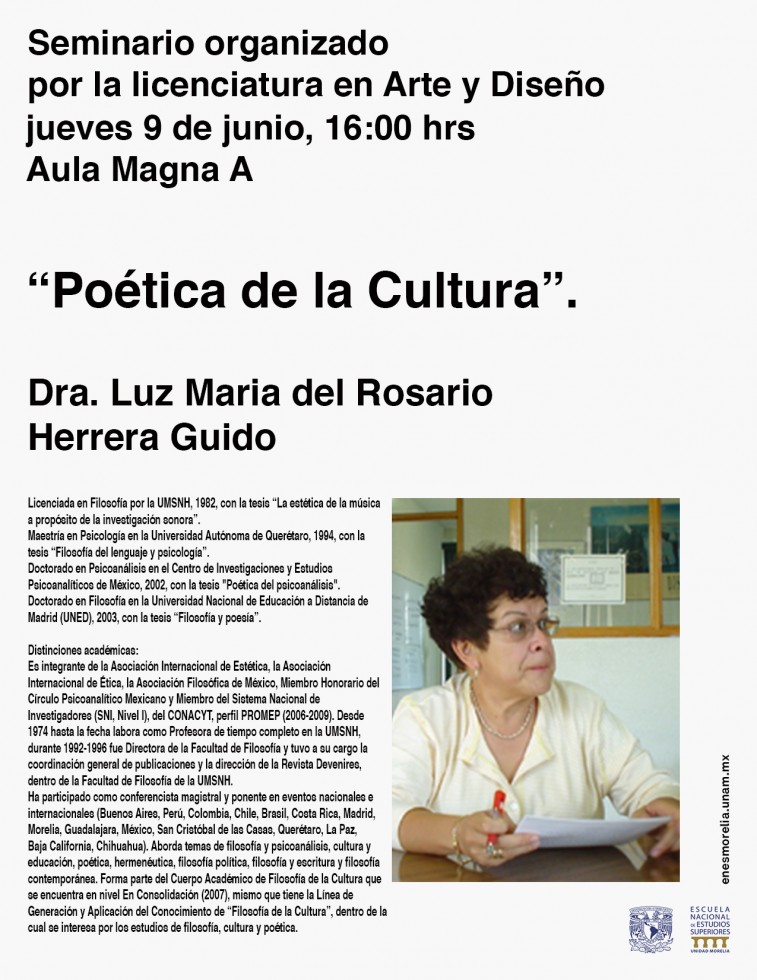 cartel conferencia Dra. herrera